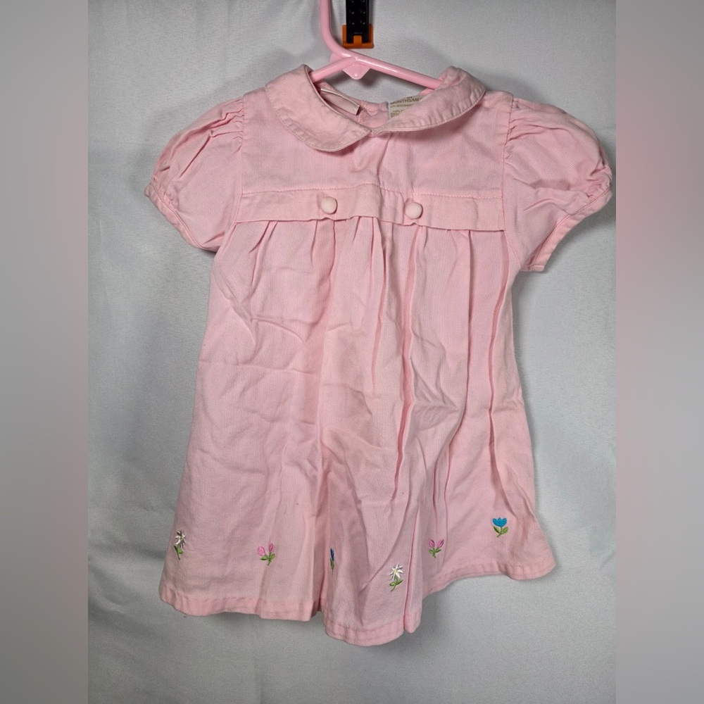 Okie Dokie Pink Floral Outfit Size 24 Months 100% Cotton RN 93677